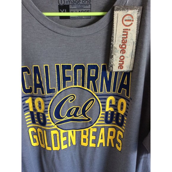 NWT California Golden Bears, Mens Tee Shirt Size XL, Image One Brand, Soft - Picture 2 of 6